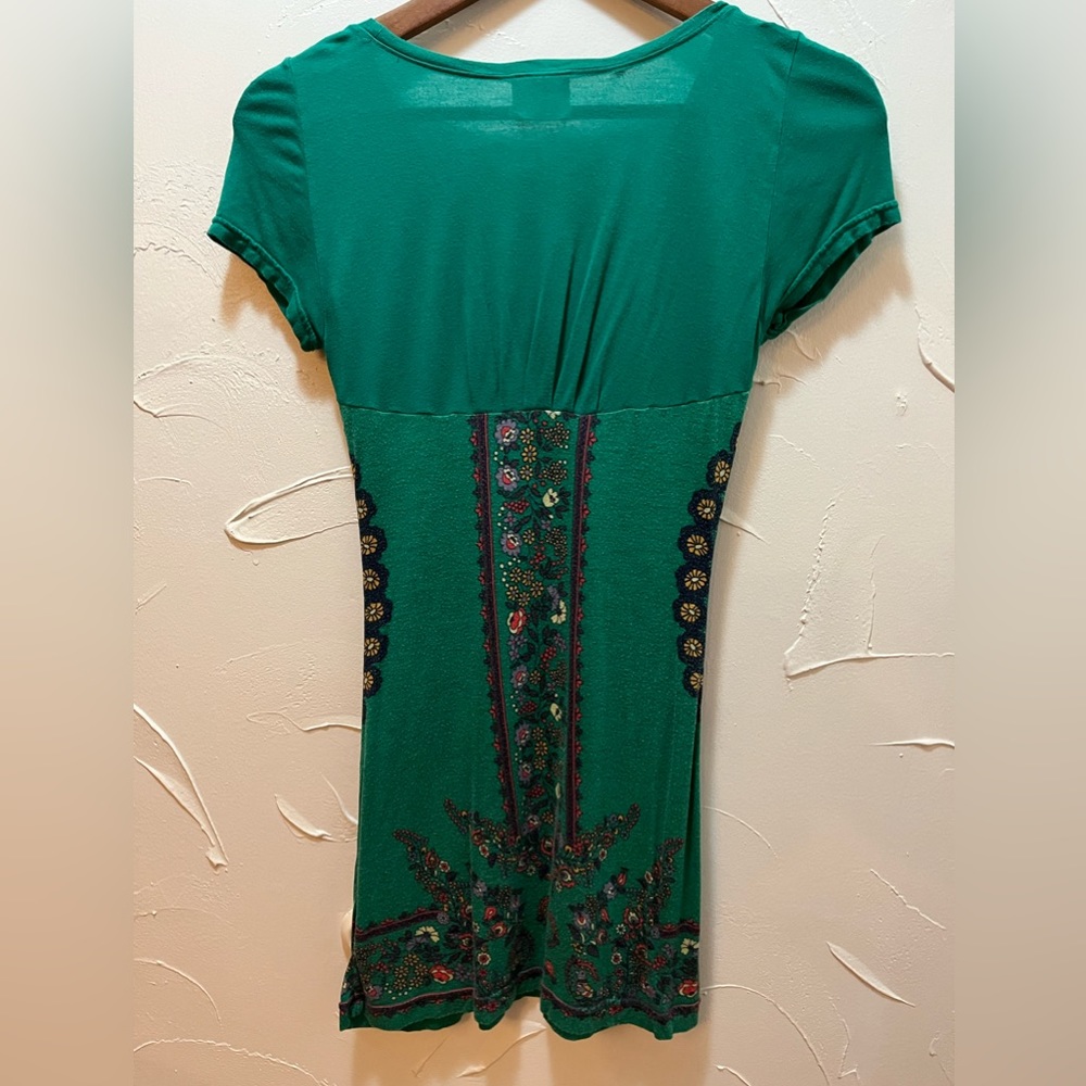 Free People Vintage Boho Beaded & Ruched Tunic SZ Small - Picture 8 of 11